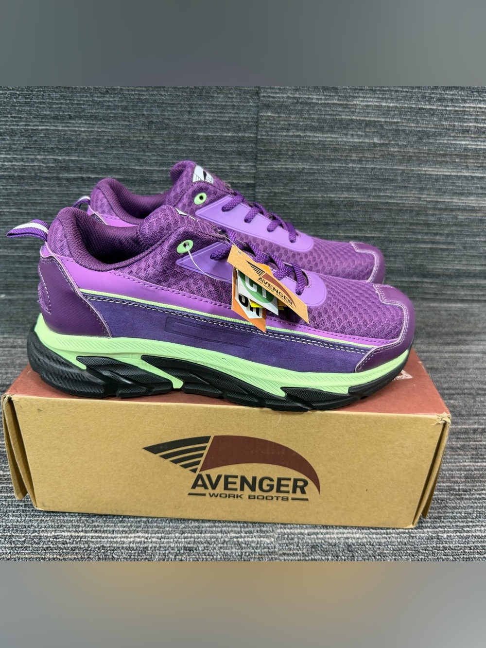 Avenger Women’s Electra CT Composite Toe Athletic Work Shoe Airport Approved New